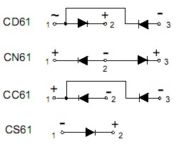 Powerex CD61 CN61 CC61 CS61 connection diagram